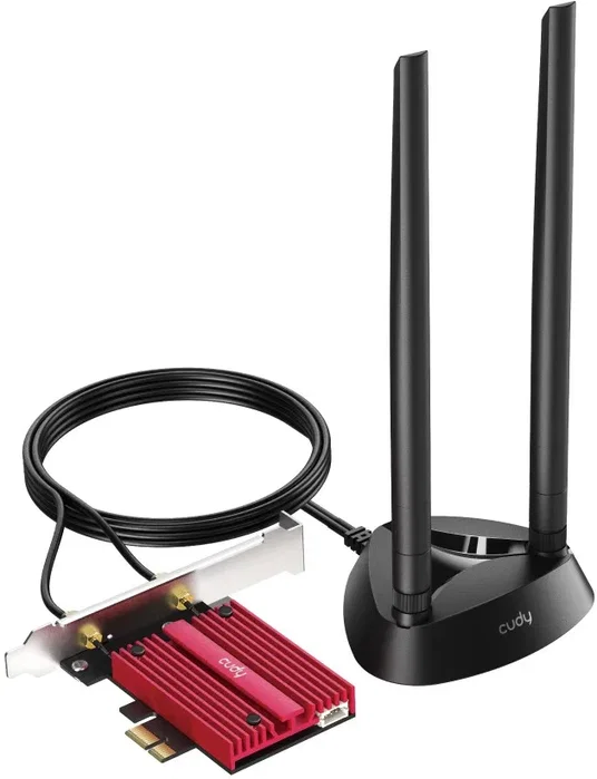 Cudy WE4000 Adaptador de Red Interno Wi-Fi 6 Tribanda y Bluetooth 5.3 Cudy WE4000 Adaptador de Red Interno Wi-Fi 6 Tribanda y Bluetooth 5.3