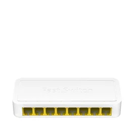 Cudy FS108D Switch Ethernet Fast 8 Puertos 10/100 Mbps, Blanco, Full Duplex, 1.6 Gbit/s Capacidad de Conmutación, Incluye Fuente de Alimentación CC