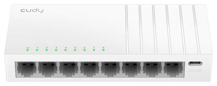 Cudy FS108D Switch de escritorio 8 puertos 10/100 Mbps, conmutador de red