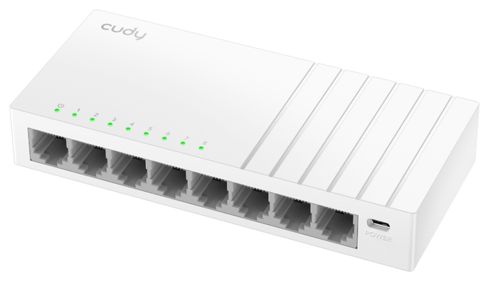 Cudy FS108D Switch de escritorio 8 puertos 10/100 Mbps, conmutador de red