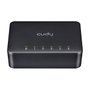 Cudy GS105D - Conmutador de Red Gigabit Ethernet 5 Puertos, Full Duplex, Plug & Play, 10/100/1000 Mbps, Negro