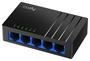 Cudy GS105D Switch de red no administrado de 5 puertos Gigabit Ethernet, Negro