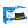 Cudy GS105D Switch de red no administrado de 5 puertos Gigabit Ethernet, Negro