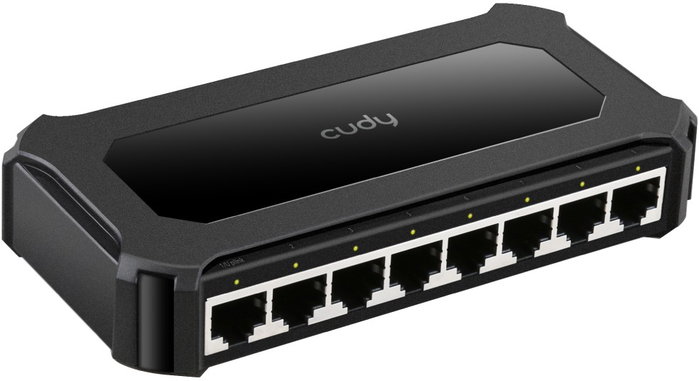 Cudy GS108D Switch de red de 8 puertos Gigabit Ethernet Negro