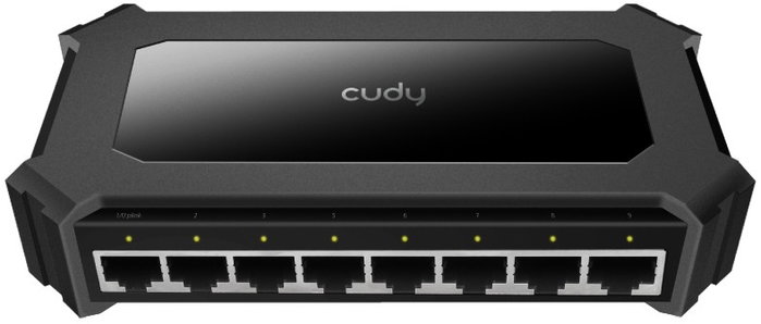 Cudy GS108D Switch de red de 8 puertos Gigabit Ethernet Negro