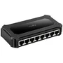 Cudy GS108D Switch Gigabit Desktop 8 Puertos Ethernet 10/100/1000 Mbps, Negro, Plug & Play, Full Duplex, 16 Gbps Capacidad