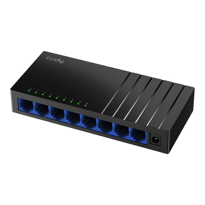 Cudy GS108D Switch de red de 8 puertos Gigabit Ethernet Negro