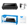 Cudy GS108D Switch de red de 8 puertos Gigabit Ethernet Negro