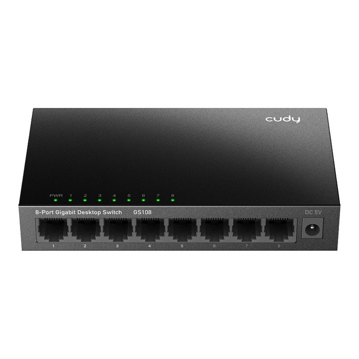 Cudy GS108 Switch de red de 8 puertos Gigabit Ethernet Negro