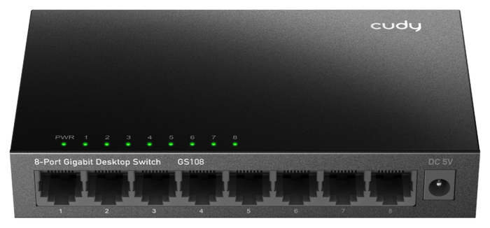 Cudy GS108 Switch Gigabit de 8 Puertos Metal - Conmutador de Red