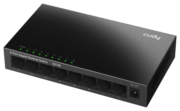 Cudy GS108 Switch Gigabit de 8 Puertos Metal - Conmutador de Red