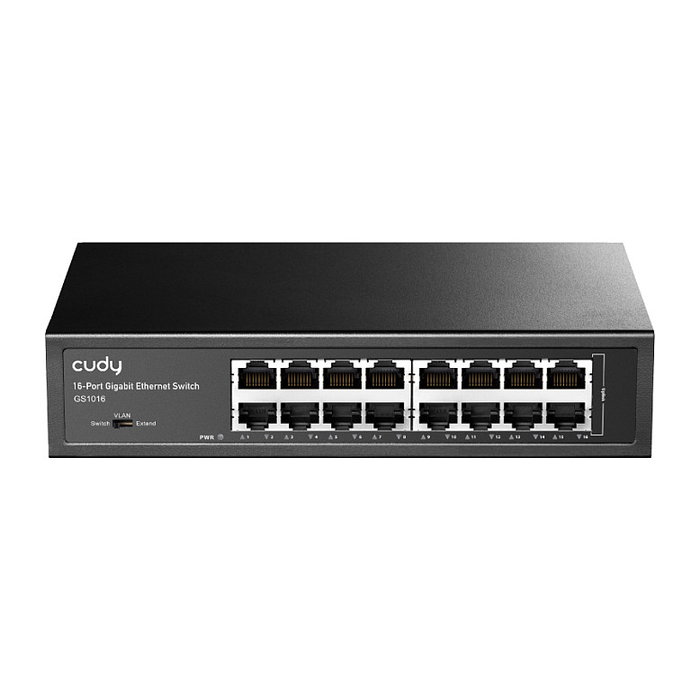 Cudy GS1016 RM Switch Gigabit Ethernet 16 Puertos Montaje en Rack Negro Cudy GS1016 RM Switch Gigabit Ethernet 16 Puertos Montaje en Rack Negro