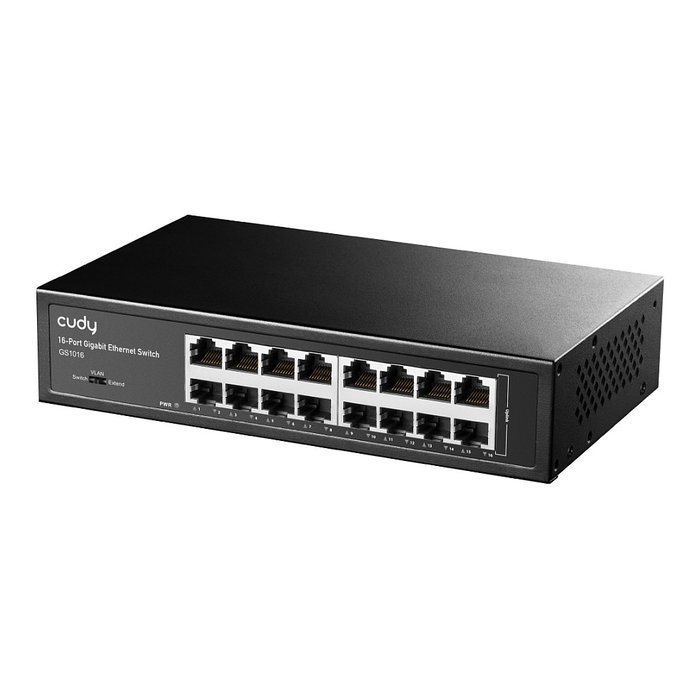 Cudy GS1016 RM Switch Gigabit Ethernet 16 Puertos Montaje en Rack Negro Cudy GS1016 RM Switch Gigabit Ethernet 16 Puertos Montaje en Rack Negro