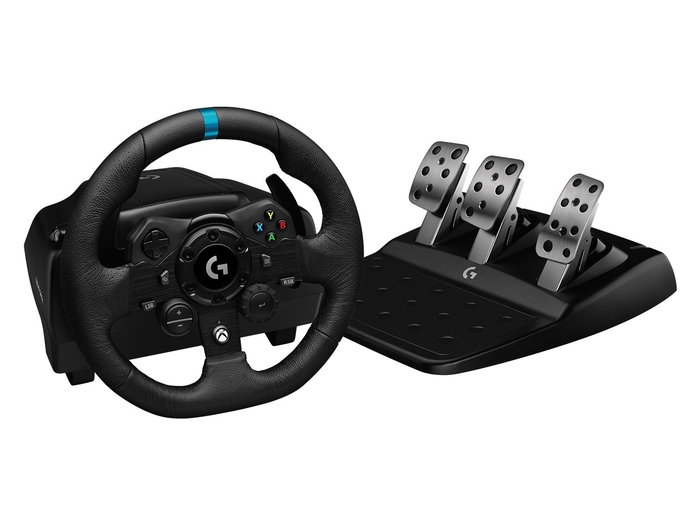 Logitech G923 Volante y Pedales con TrueForce para Xbox Series X|S, Xbox One y PC - Negro