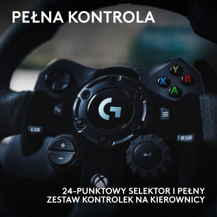 Logitech G923 Volante y Pedales con TrueForce para Xbox Series X|S, Xbox One y PC - Negro