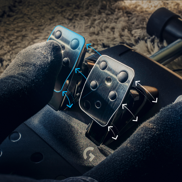 Logitech G923 Volante y Pedales con TrueForce para Xbox Series X|S, Xbox One y PC - Negro