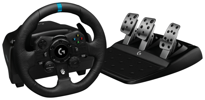 Logitech G923 Volante y Pedales con TrueForce para Xbox Series X|S, Xbox One y PC - Negro