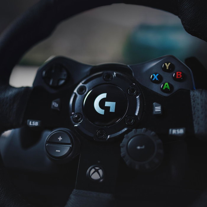 Logitech G G923 con Pedales para Xbox Series X|S, Xbox One y PC - Negro