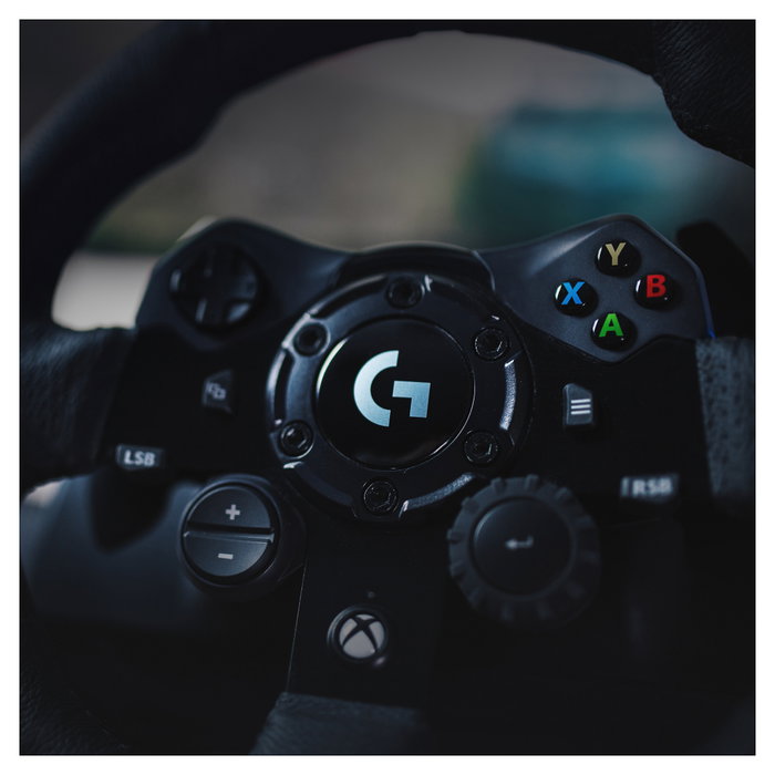 Logitech G923 Volante y Pedales con TrueForce para Xbox Series X|S, Xbox One y PC - Negro