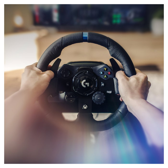 Logitech G923 Volante y Pedales con TrueForce para Xbox Series X|S, Xbox One y PC - Negro