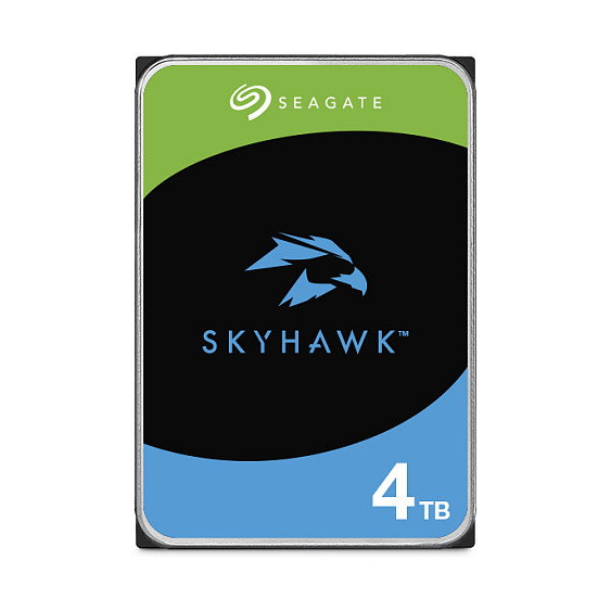 Seagate Disco Duro Interno HDD SkyHawk 4 TB 3.5 SATA 6Gb/s 256MB Cache CMR Grabación Continua 24x7 Protección contra Vibraciones Rescue 3 Años