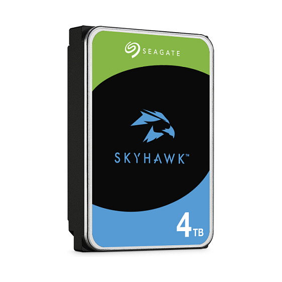 Seagate Disco Duro Interno HDD SkyHawk 4 TB 3.5 SATA 6Gb/s 256MB Cache CMR Grabación Continua 24x7 Protección contra Vibraciones Rescue 3 Años