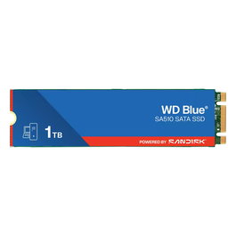 Western Digital WD Blue SA510 SSD M.2 SATA III 1 TB, 2280 (22x80mm), 560 MB/s Lectura, 520 MB/s Escritura, Para PC/Portátil