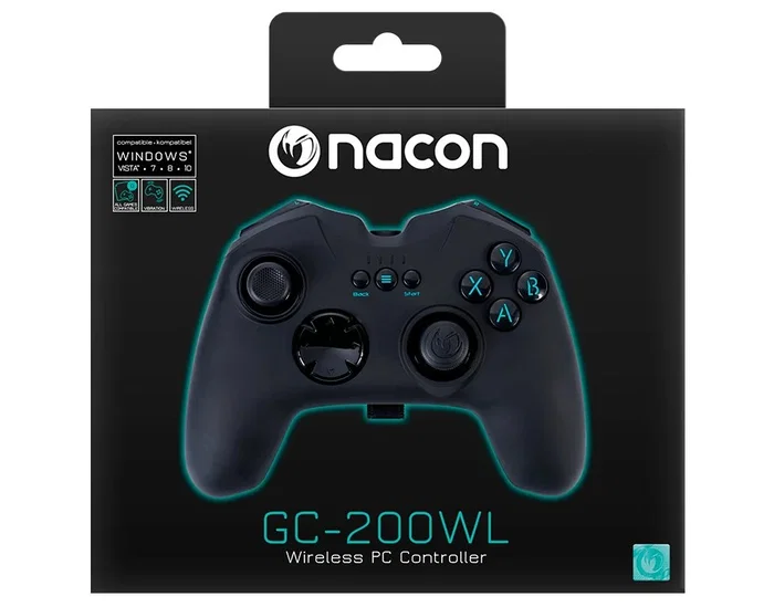 Nacon PCGC-200WL Gamepad Inalámbrico Negro