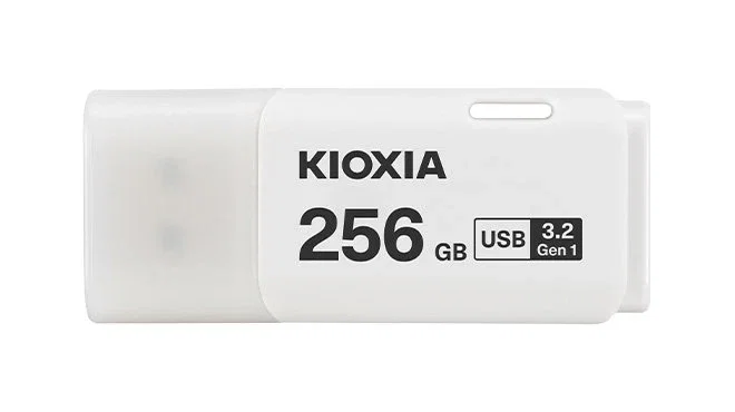 Kioxia U301 Pendrive USB 3.2 (3.1) 256 GB Tipo A, Tapa, Blanco