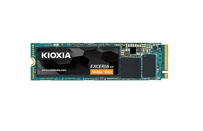 Kioxia Exceria G2 NVMe SSD M.2 2TB - PCIe 3.1 x4 - 2100 MB/s Lectura, 1700 MB/s Escritura - Para Portátil