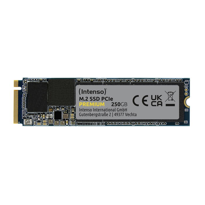 Intenso SSD Interno Disco Duro Sólido M.2 2280 500GB PCIe NVMe, Velocidad Lectura 2100 MB/s, Resistente a Golpes (1500G)
