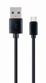 Cablexpert Cable USB 2.0 USB-A a USB-C de 1 Metro para Carga y Datos, Negro