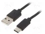 Gembird Cable USB 2.0 USB-A a USB-C Negro 1m