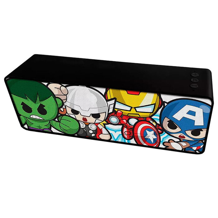 ERT GROUP Altavoz Portatil Inalambrico Vengadores Avengers Marvel 10W RMS 2.1 Estereo Bateria 2000 mAh Manos Libres