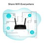 TP-Link Router Archer MR6500V AC750 4G LTE Móvil Modem WiFi 4 (802.11n) 2.4 GHz 300 Mbps 2 Puertos LAN Negro
