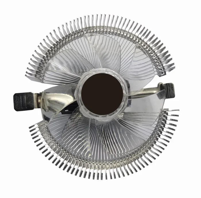 Gembird CPU-HURACAN-X40 Refrigerador de Aire para CPU Procesador, 9 cm, 55 W, LGA 775/115X/1200 y AMD, Transparente, Rodamiento Hidráulico