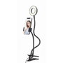Gembird LED-RING4-PH-01 Anillo de luz para selfies con soporte para teléfono
