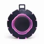 Gembird SPK-BTOD -01 Altavoz Bluetooth Portátil con Luces LED, Negro, Batería Recargable, 3W, Ideal para Exteriores y Fiestas