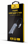 GEMBIRD Adaptador 4 en 1 USB Type-C con 1x USB 3.1 y 3x USB 2.0 - Plata