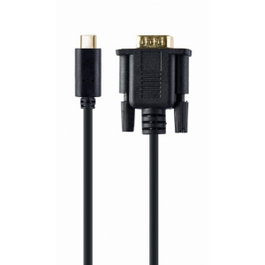 Gembird Adaptador de cable USB C a VGA (D-Sub) 2m Negro A-CM-VGAM-01