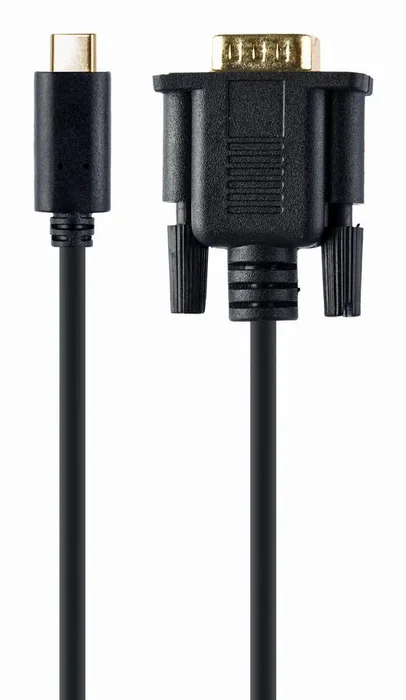 Gembird A-CM-VGAM-01 Adaptador de Cable USB-C a VGA 2m Negro - Hasta 1920x1080 @ 60Hz - Para Móvil, TV o Proyector Gembird A-CM-VGAM-01 Adaptador de Cable USB-C a VGA 2m Negro - Hasta 1920x1080 @ 60Hz - Para Móvil, TV o Proyector