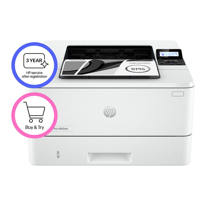 HP LaserJet Pro 4002dw Impresora Láser Monocromo Blanco