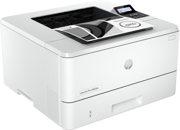 HP LaserJet Pro 4002dw - Impresora Laser Monocromo con Wi-Fi y Bluetooth, 40 ppm, Duplex Automático, hasta 350 hojas