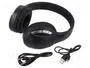 Gembird BTHS-01-BK Auriculares Inalámbricos y Alámbricos Negro