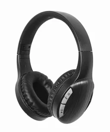 Gembird BTHS-01-BK Auriculares Diadema Bluetooth 5.0 Inalámbricos y Alámbricos Negro, con Micrófono Integrado para Música y Llamadas