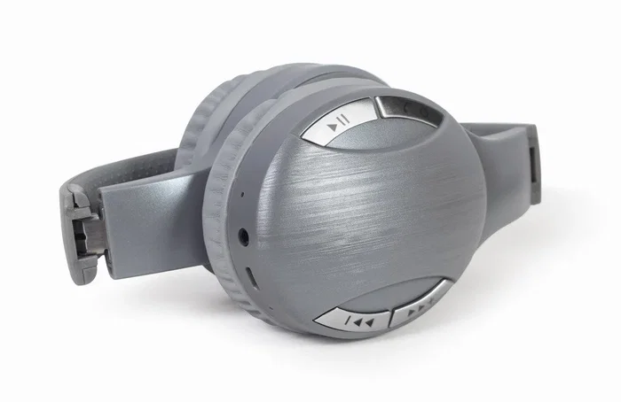 Gembird BTHS-01-SV Auriculares Diadema Bluetooth 5.0 Inalámbricos y Alámbricos con Micrófono para Llamadas/Música, Color Plata
