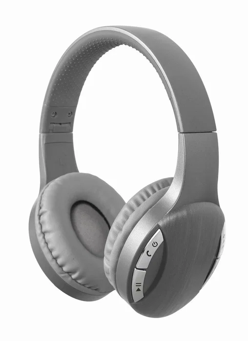Gembird BTHS-01-SV Auriculares Diadema Bluetooth 5.0 Inalámbricos y Alámbricos con Micrófono para Llamadas/Música, Color Plata
