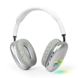 GEMBIRD BHP-LED-02-W Auricular y Casco Inalámbrico Diadema Bluetooth Blanco para Llamadas/Música
