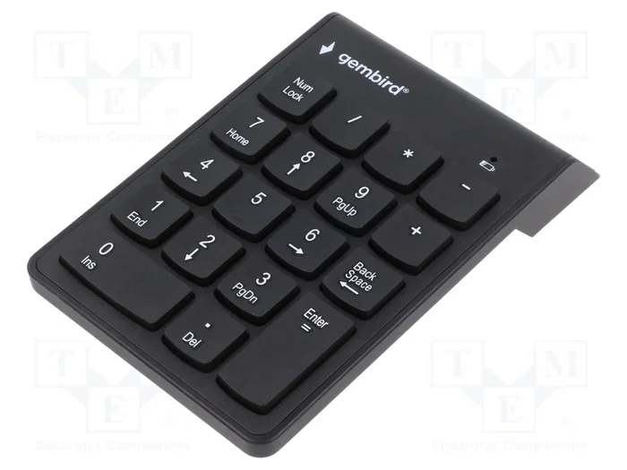Gembird KPD-W-02 Teclado Numérico Inalámbrico Bluetooth 18 Teclas Negro Gembird KPD-W-02 Teclado Numérico Inalámbrico Bluetooth 18 Teclas Negro
