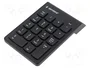 Gembird KPD-W-02 Teclado Numérico Inalámbrico Bluetooth 18 Teclas Negro